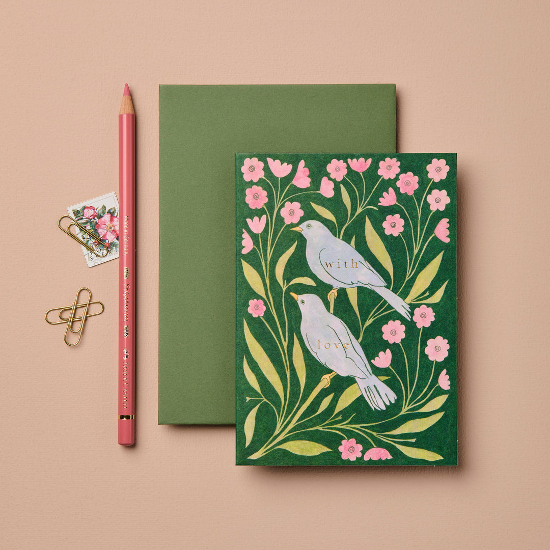 Lovebirds 'With Love' Card