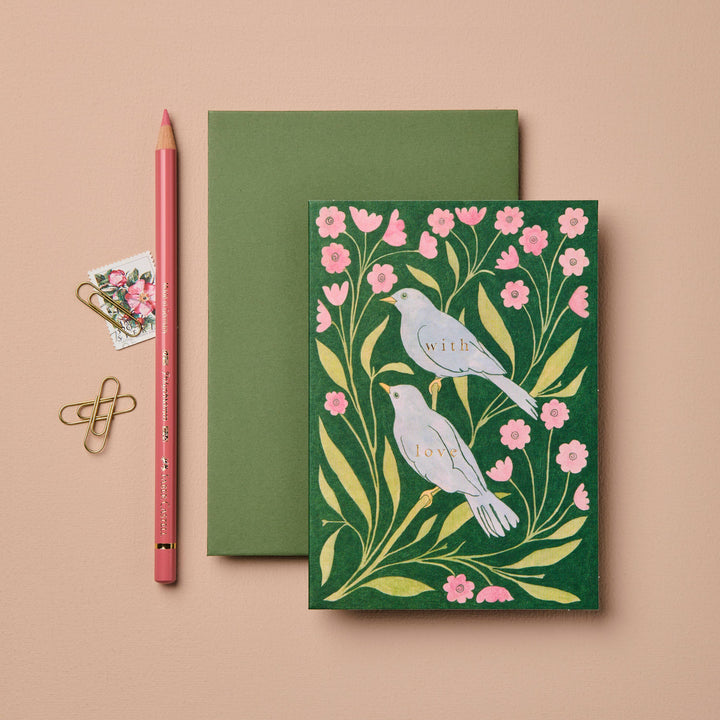 Lovebirds 'With Love' Card