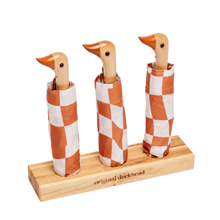 Peanut Butter Checkers Eco-Friendly Duckhead Umbrella