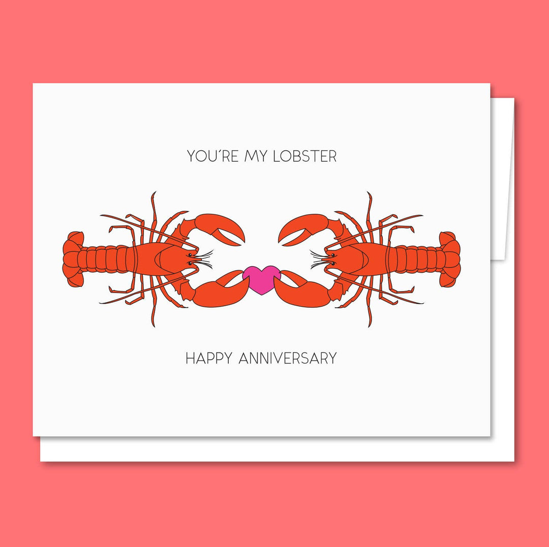 You're My Lobster - Letterpress Funny Love Card