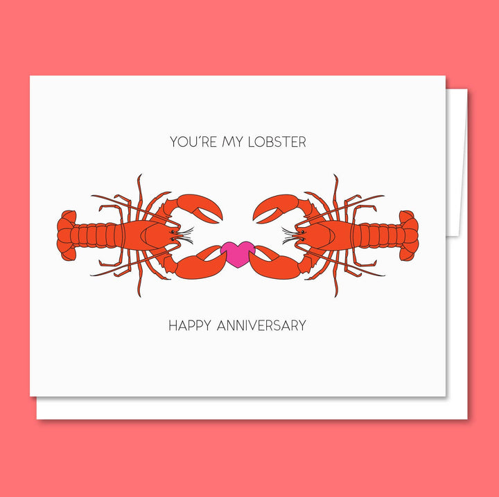 You're My Lobster - Letterpress Funny Love Card
