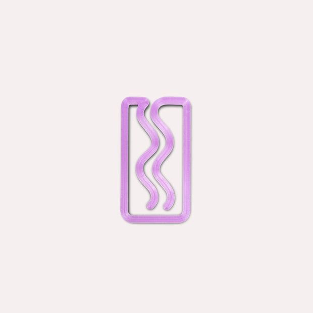 Mini Translucent Miami 3D Printed Bookmark: Multicolour