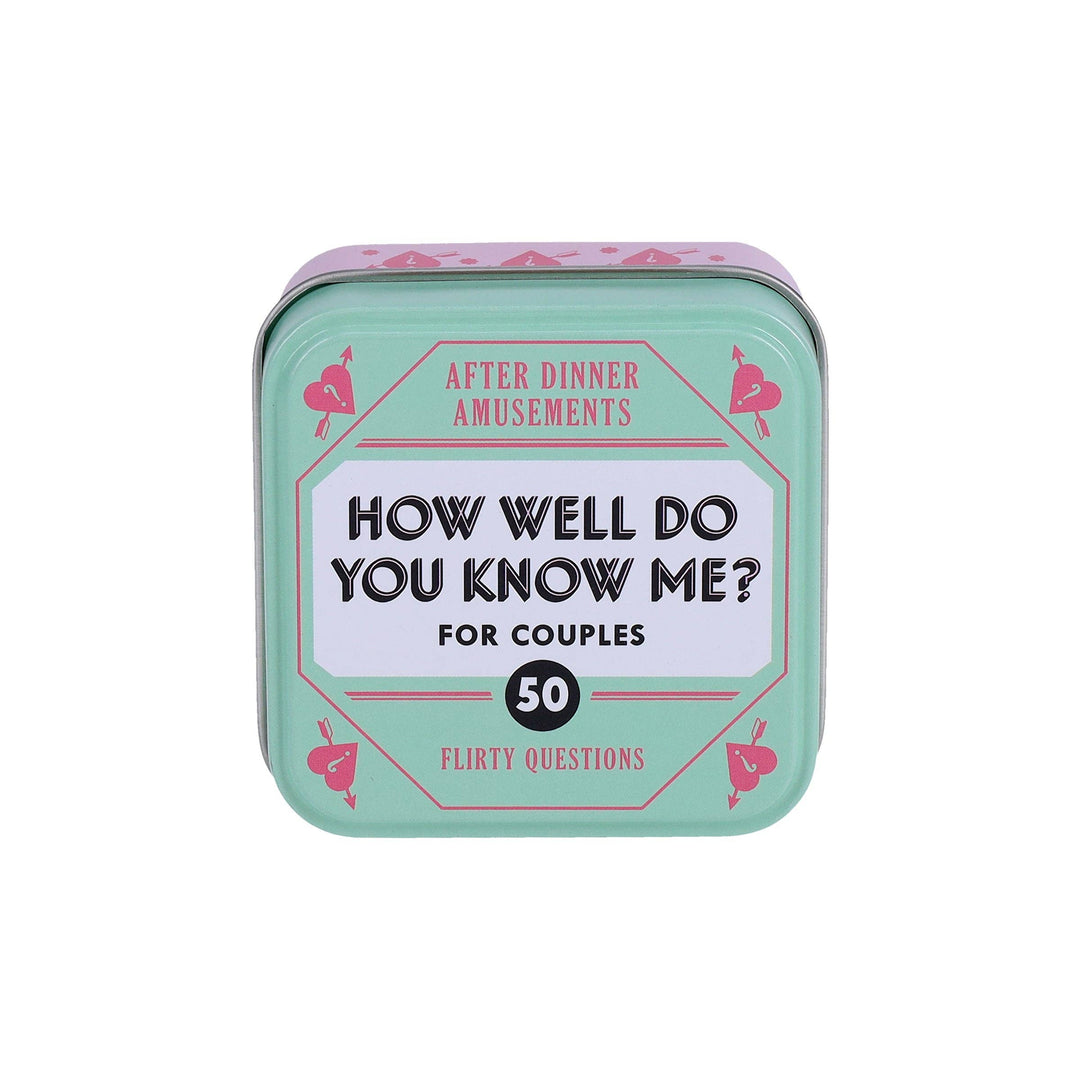 After Dinner Amusements: How Well Do You Know Me? For Couples