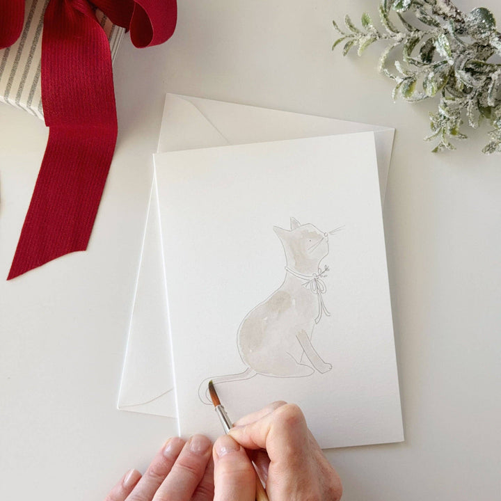 Festive friends paintable notecard