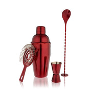 Stainless Steel Barware Set of 4 ASSORTED COLORS