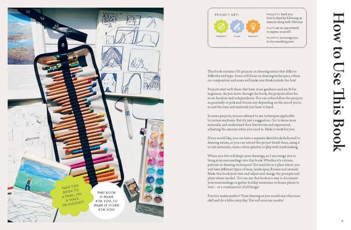 Drawing Nature: 100 Prompts, Projects and Playful Exercises