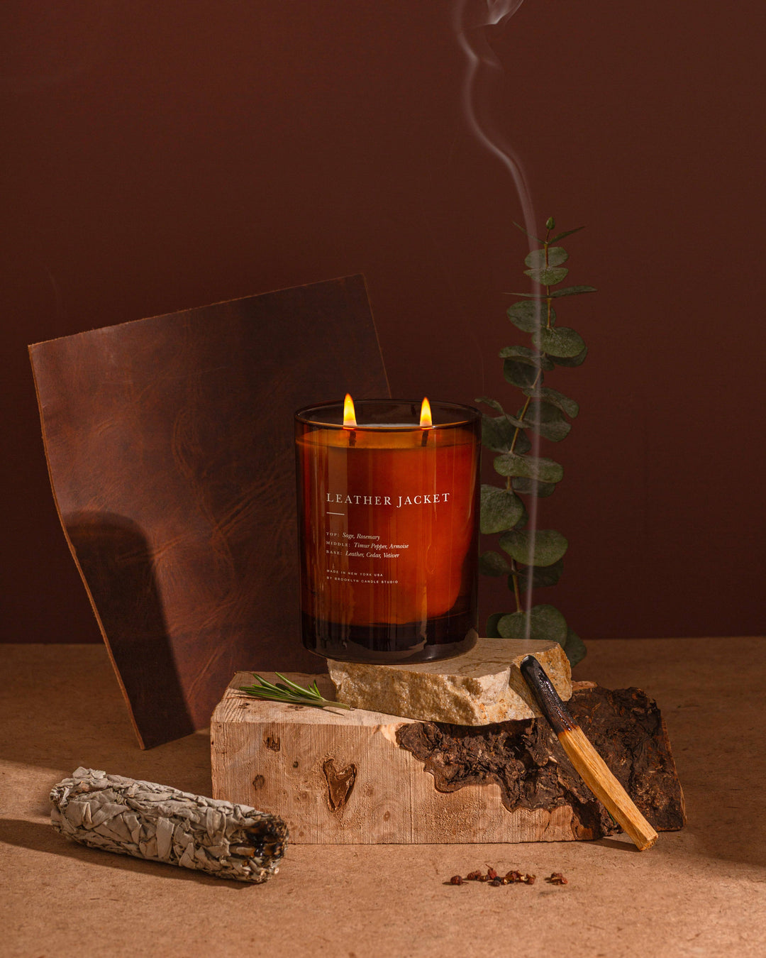 Leather Jacket 2-Wick Candle