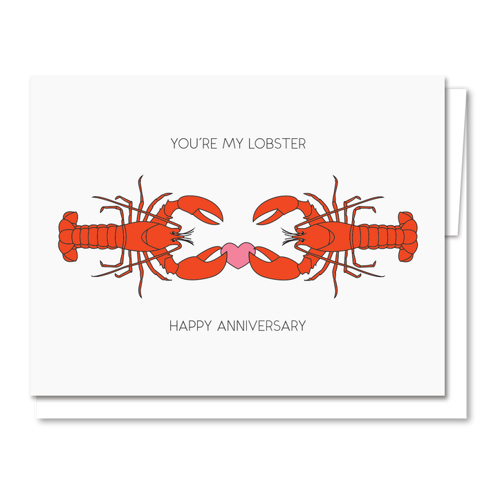 You're My Lobster - Letterpress Funny Love Card