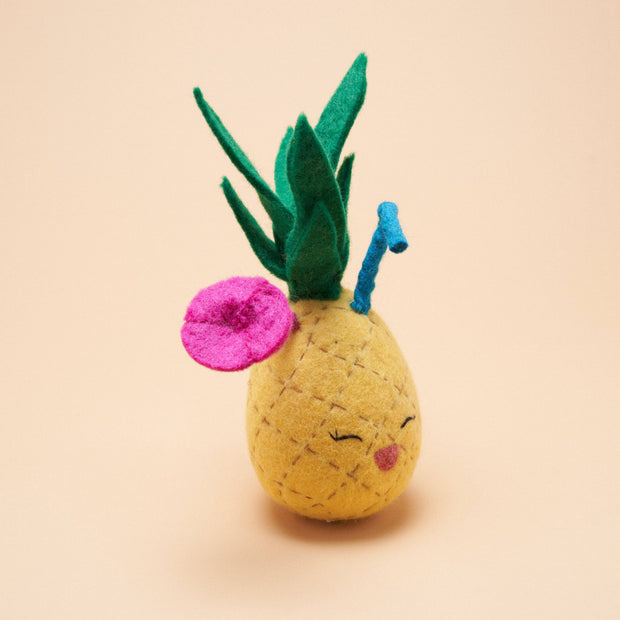 Booloo Pineapple Toy: Yellow / One Size