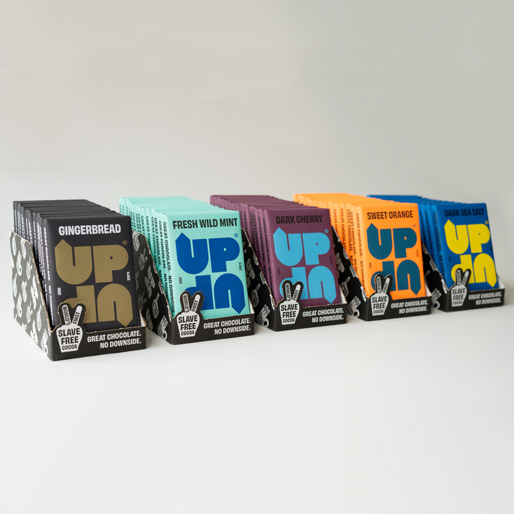 UP & UP Chocolate: Wild Mint Dark Chocolate Bar