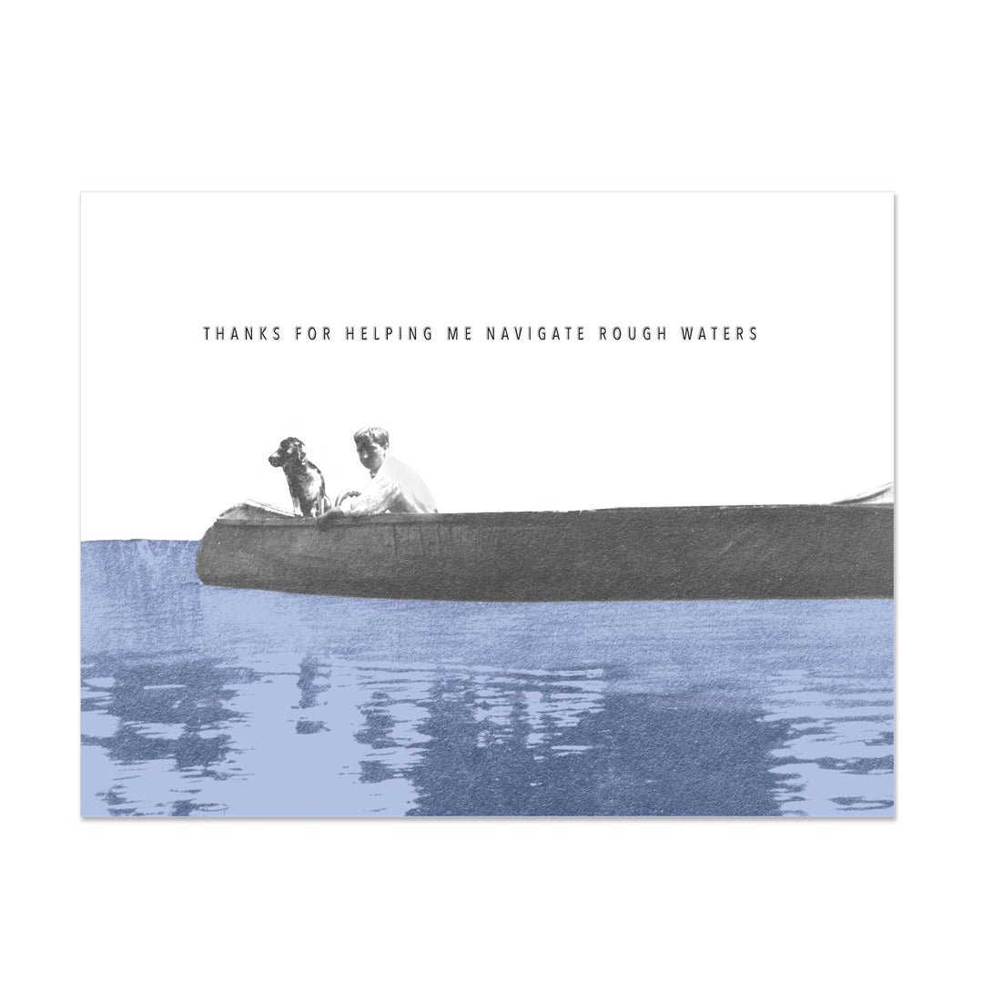 Co-Captains Thanks for Helping Me Navigate Rough Waters Card