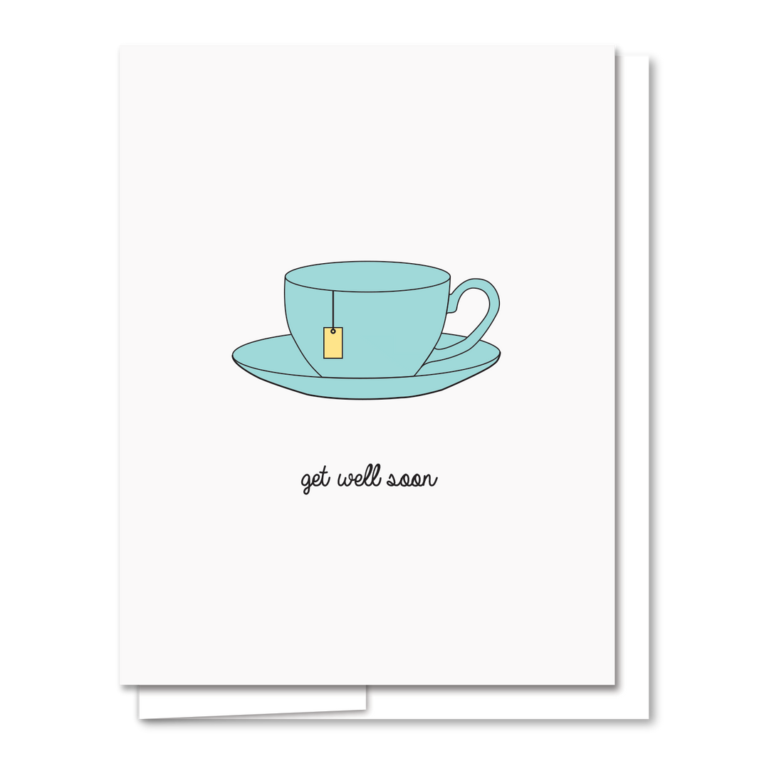 Get Well Tea - Letterpress Get Well Card