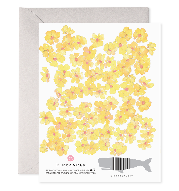 Yellow Flowers Greeting Card