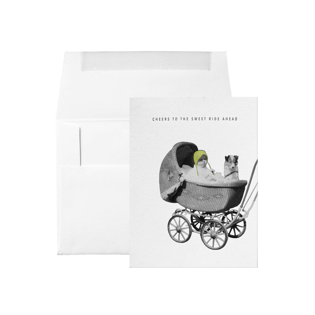 Stroller Cheers To The Sweet Ride Ahead Card