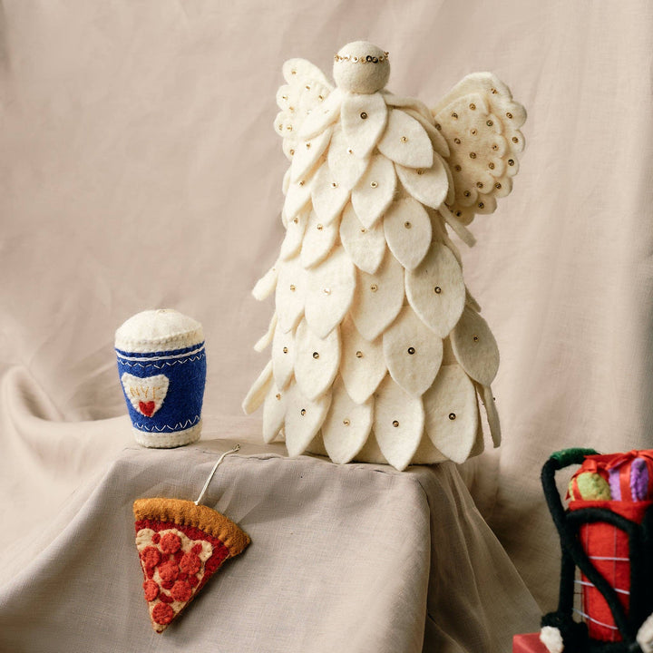 Felt Pizza Ornament