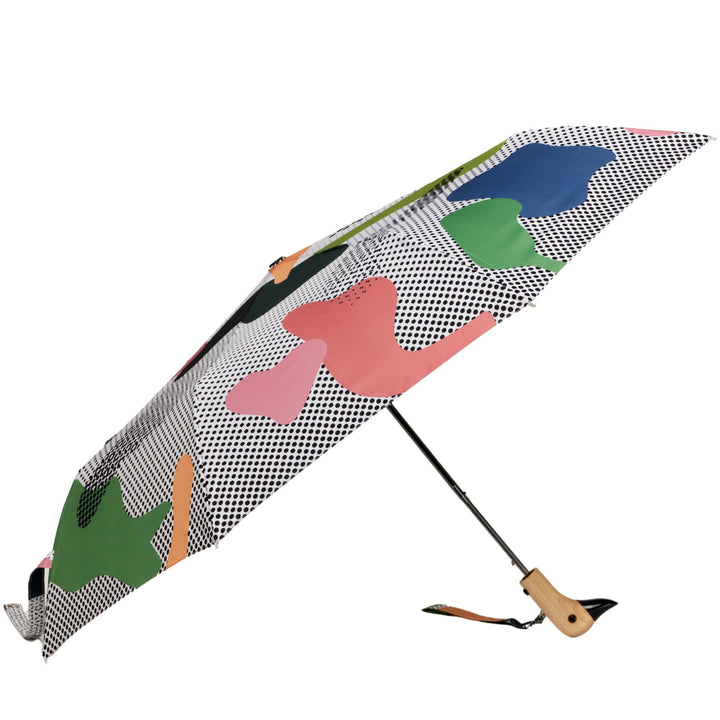 Dots Sustainable Compact Duckhead Umbrella