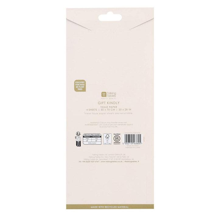 Santa Tissue Paper 4 Sheets