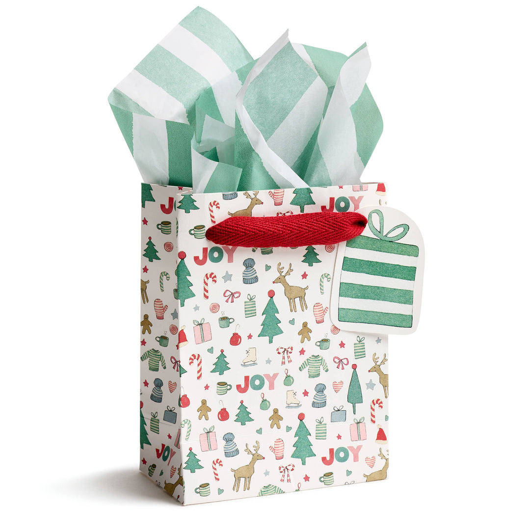 Merry Motif Gift Bag, Small