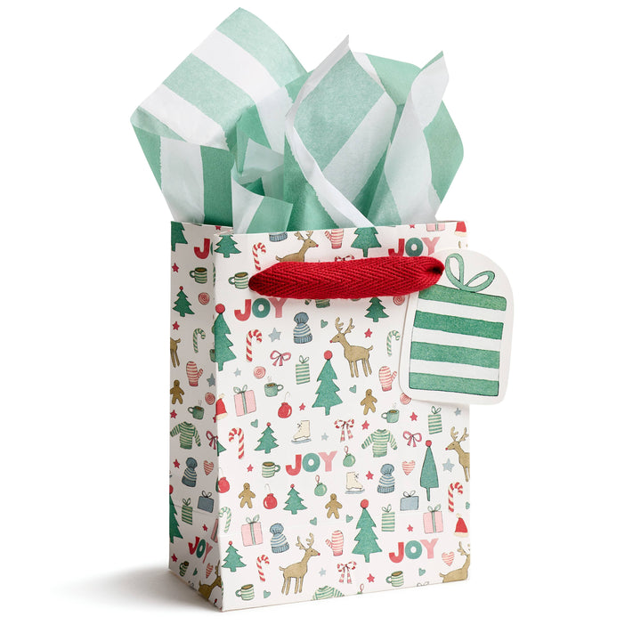 Merry Motif Gift Bag, Small