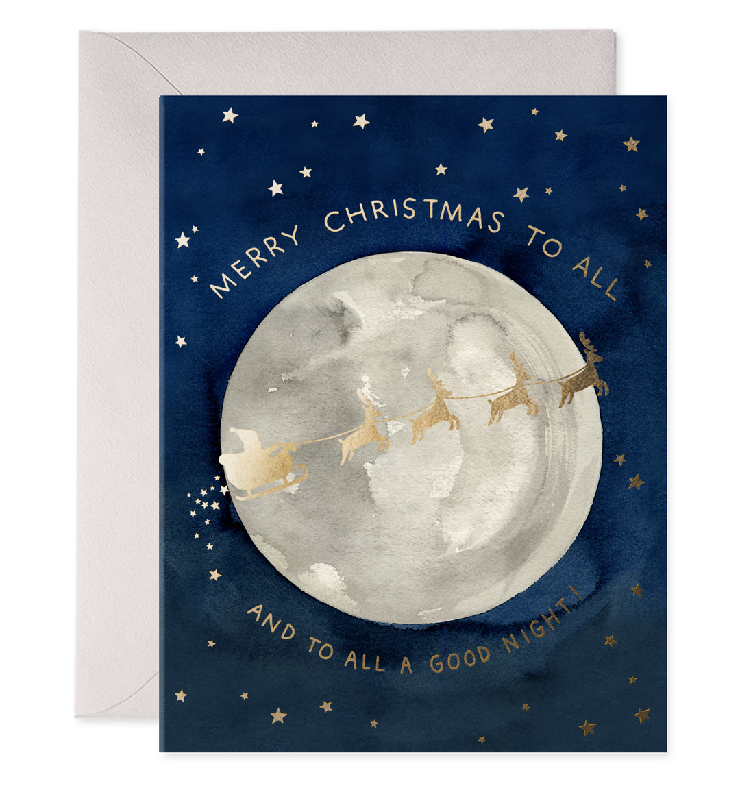 Santa Moon | Christmas Greeting Card