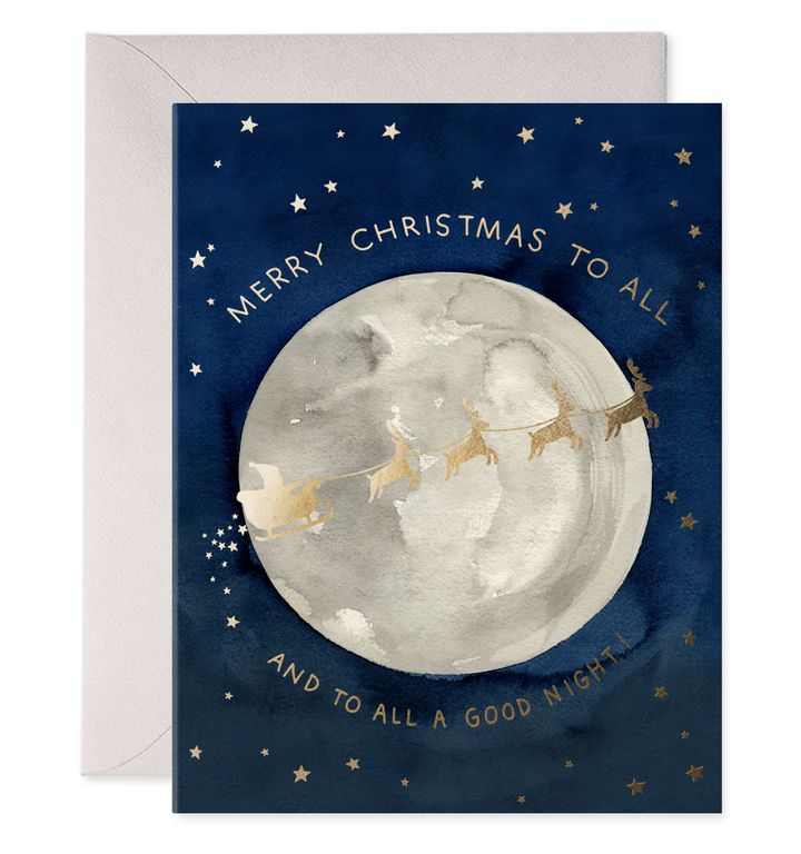 Santa Moon | Christmas Greeting Cards (Boxed Set of 6)