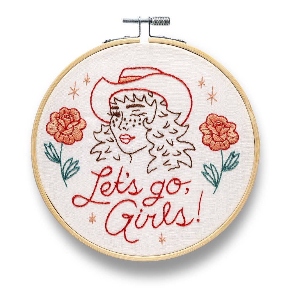 Let's Go Girls Embroidery Kit | Funatic
