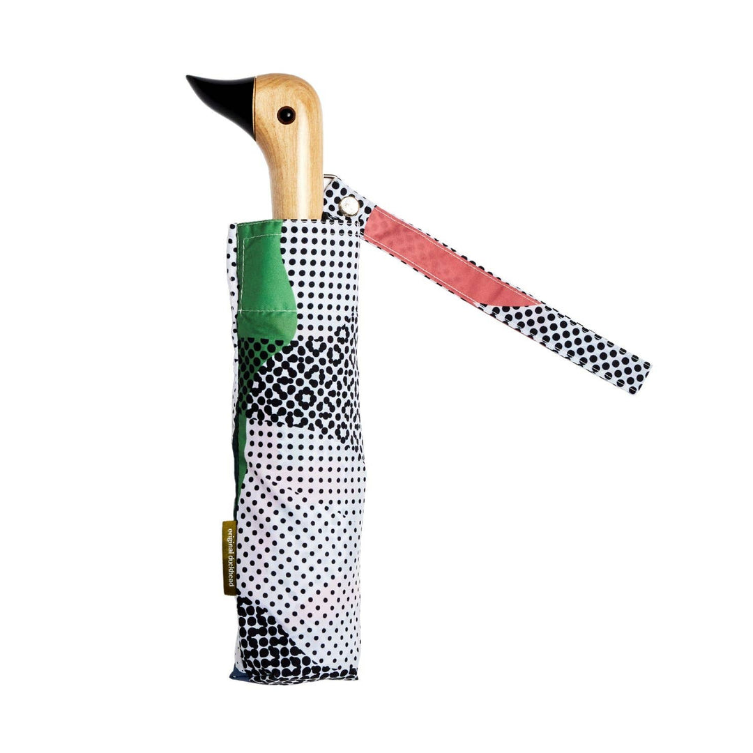 Dots Sustainable Compact Duckhead Umbrella