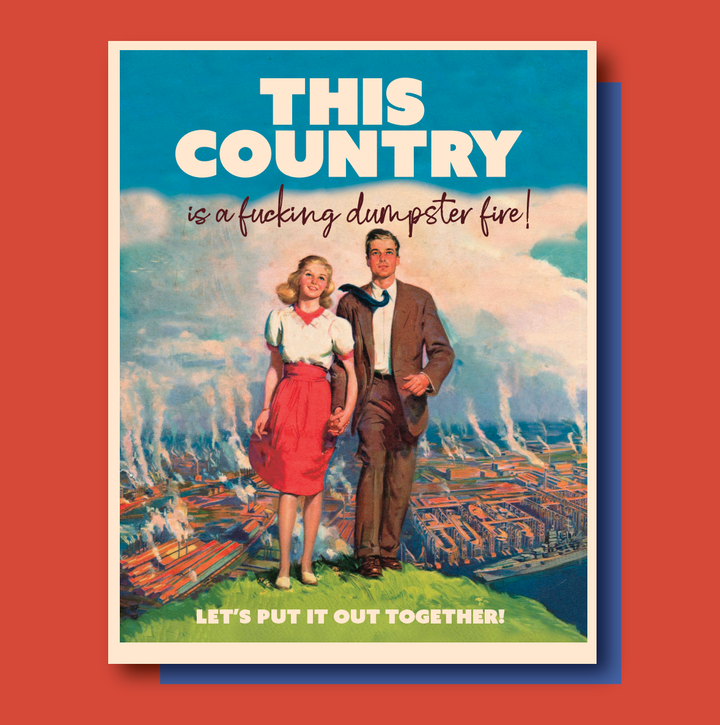 THIS COUNTRY  political greeting card
