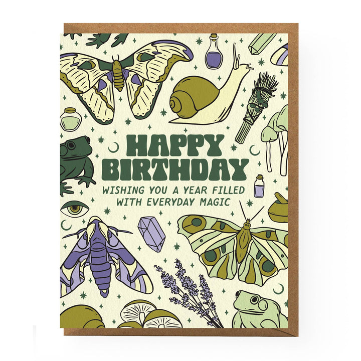 Everyday Magic Moth Birthday Card
