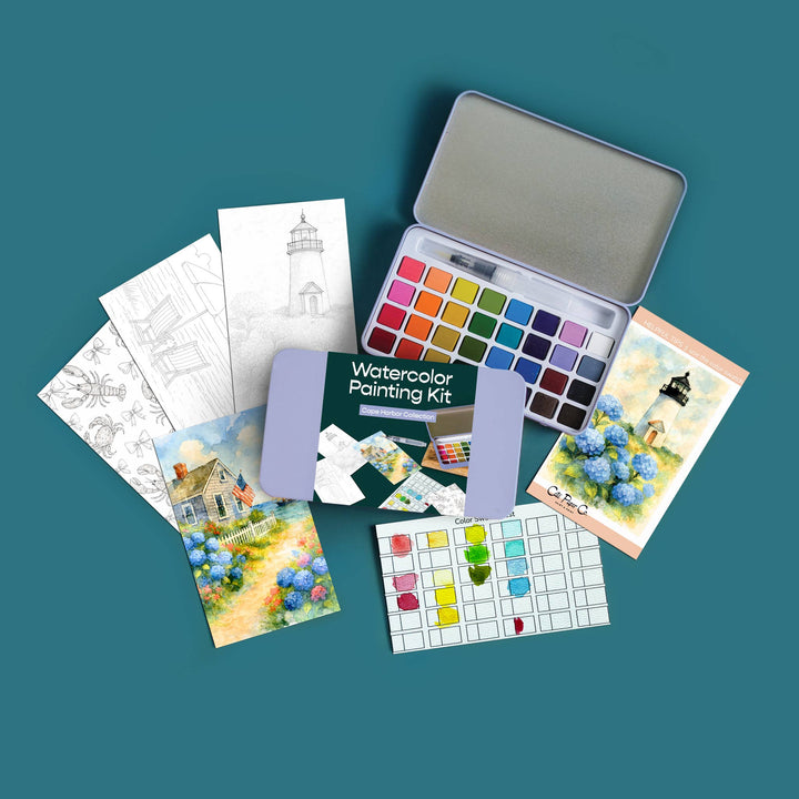 Cape Harbor Watercolor Paint Set