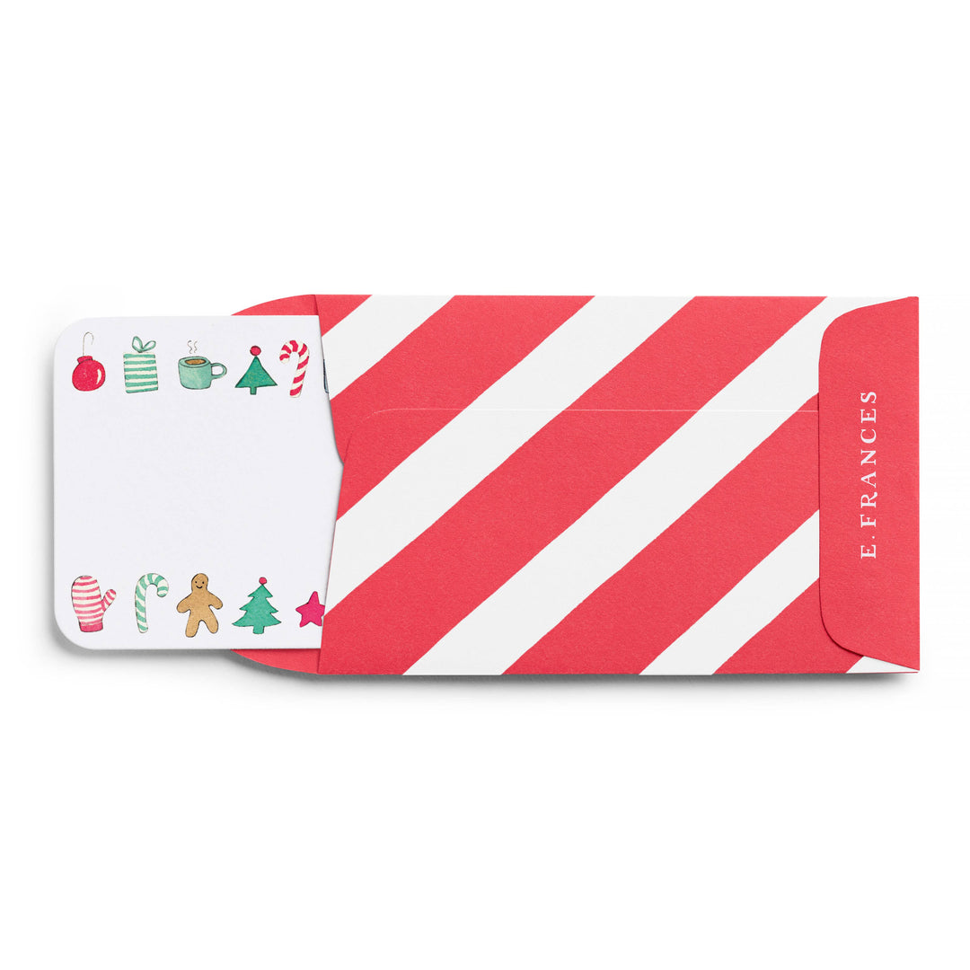Little Notes® Mini Envelopes, Set of 20 – Candy Cane Stripe