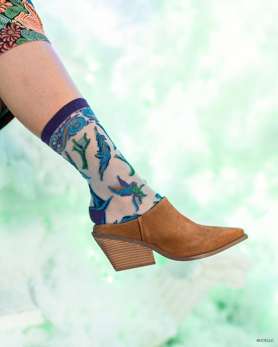 Wicked Elphaba's Power Shimmer Sheer Crew Sock