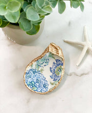 Pastel Flowers Oyster Trinket Dish