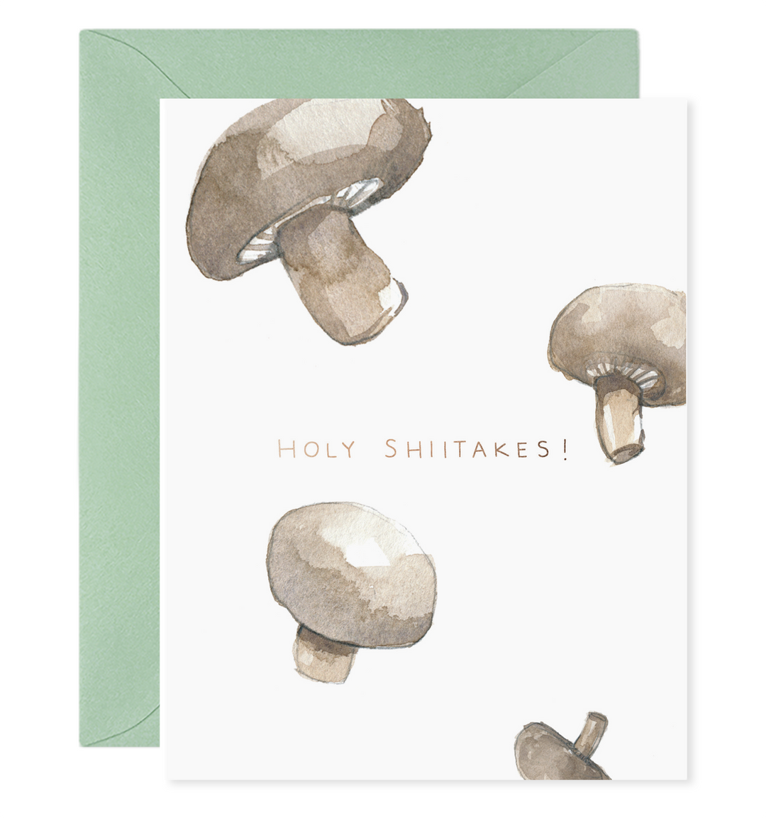 Holy Shiitakes Greeting Card