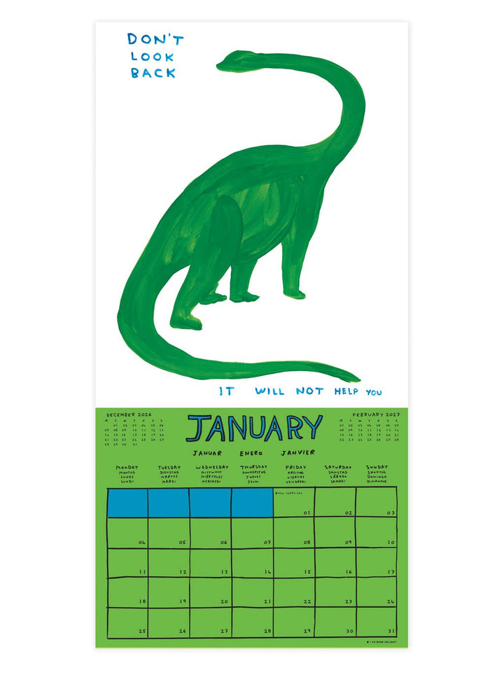 David Shrigley Official 2027 Wall Calendar