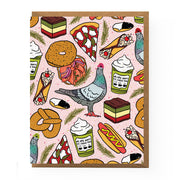 NYC Holiday Pattern Card: Single card