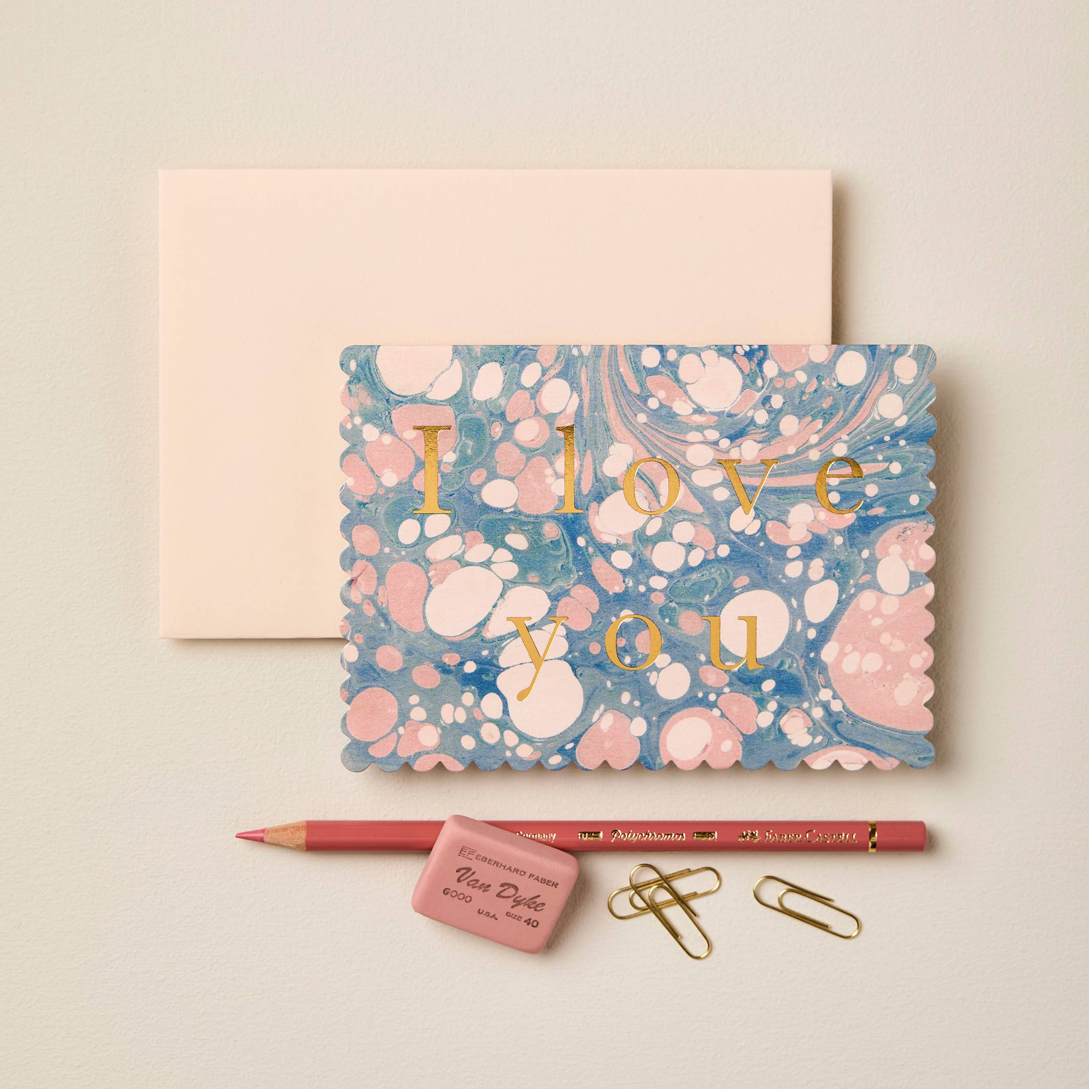 Pastel Marble 'I Love You' Card – A.MANO Brooklyn
