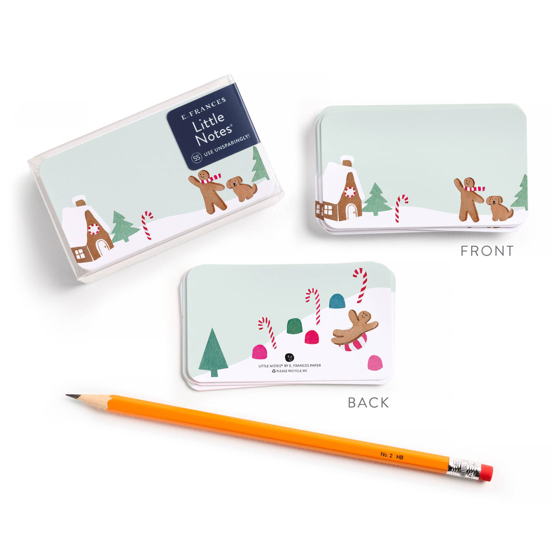 Gingerbread Village Little Notes® – Notecards, Set of 55