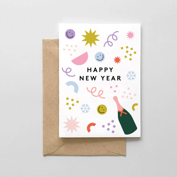 Happy New Year Confetti Design