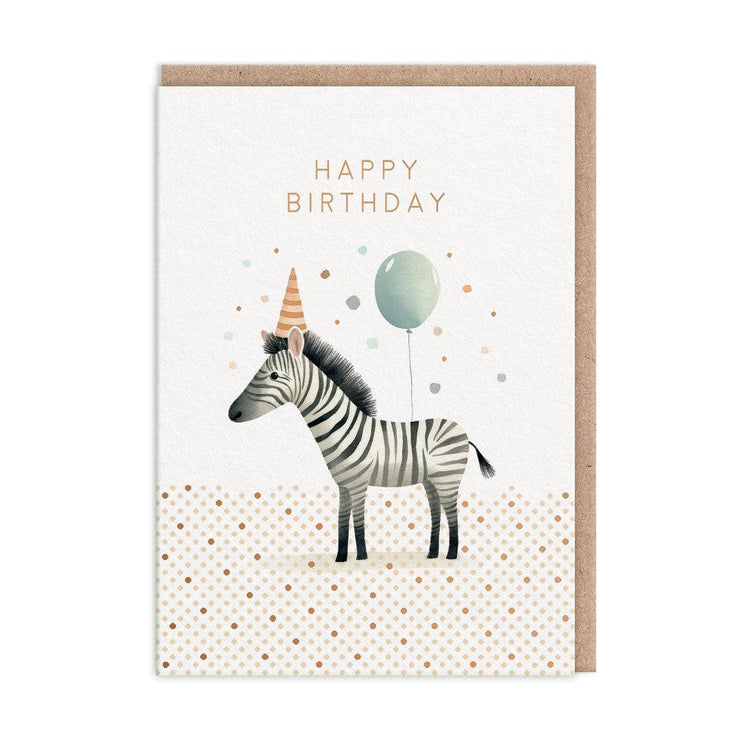 Zebra Birthday Card (11257)