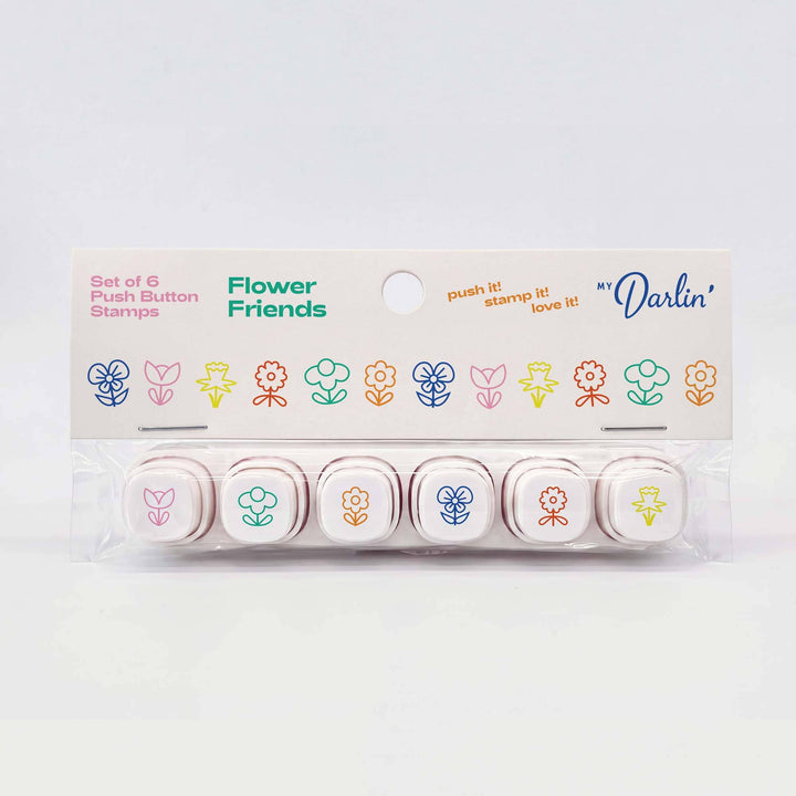 Flower Friends Push Button Stamps