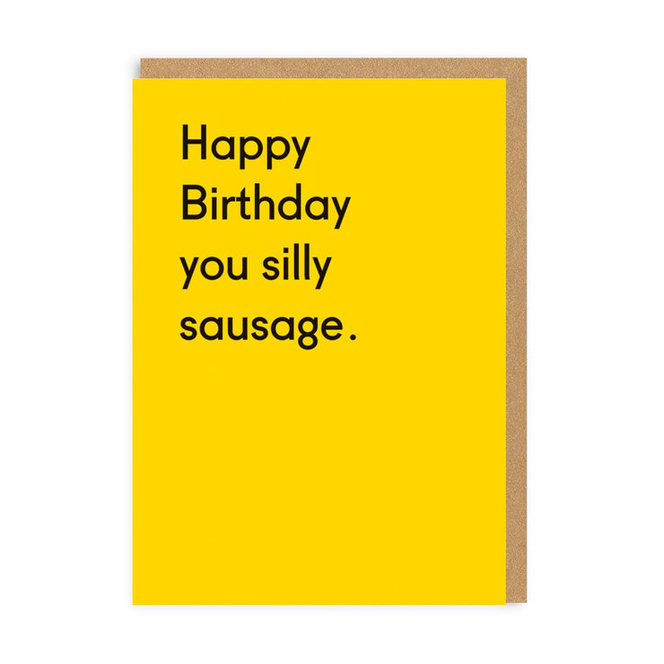 Silly Sausage Greeting Card