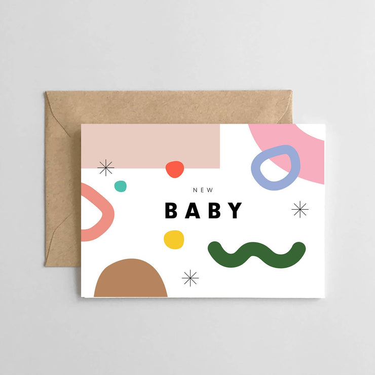 New Baby Abstract Card