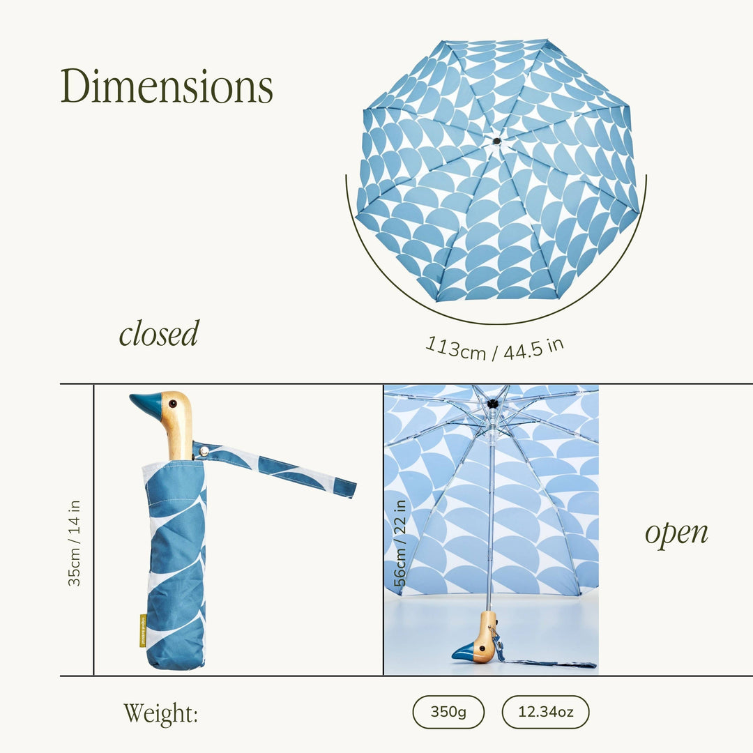 Denim Moon Pattern Eco-Friendly Duckhead Umbrella