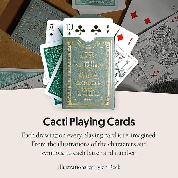 Cacti Playing Cards | Unique Illustration and Symbols