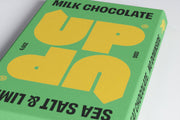 UP & UP Chocolate: Sea Salt & Lime Milk Chocolate Bar