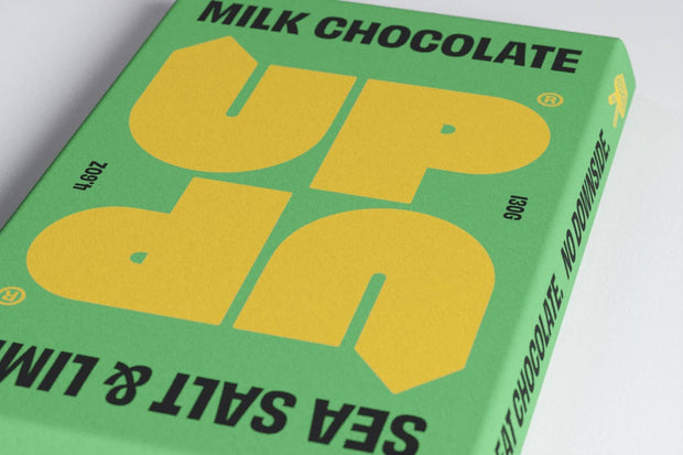 UP & UP Chocolate: Sea Salt & Lime Milk Chocolate Bar