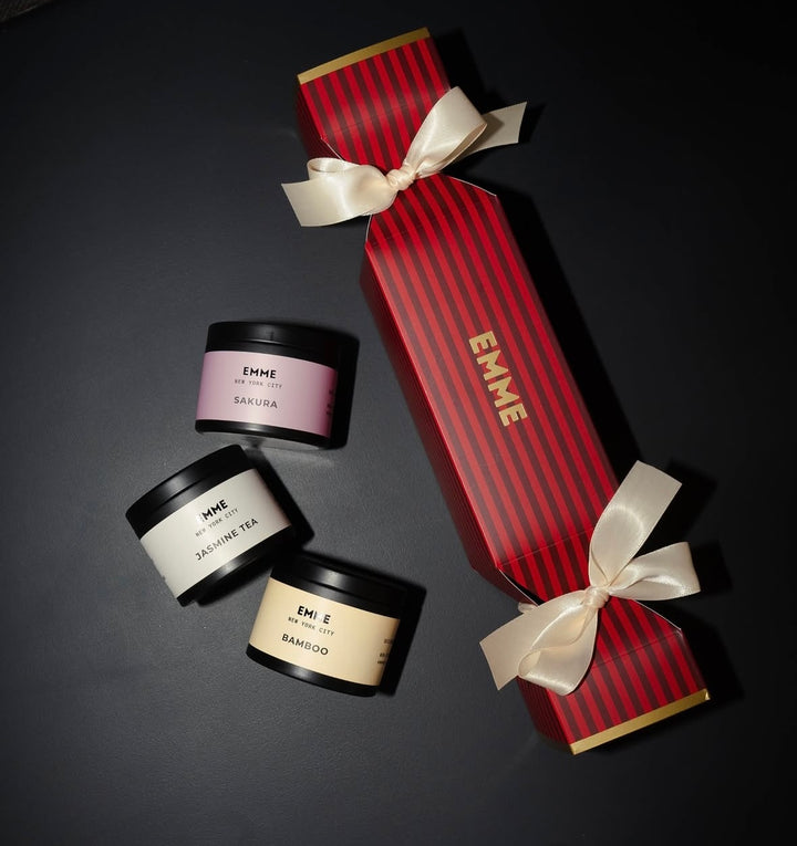 EMME 3 Tin Gift Set: Jasmine Tea + Sakura + Bamboo