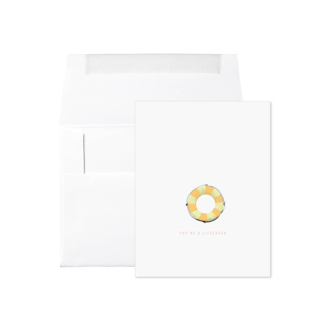 Life Preserver You're A Lifesaver Card