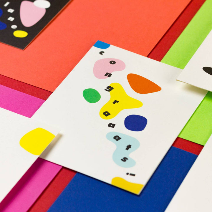 Congraaats! • Abstract Shapes Congrats Card